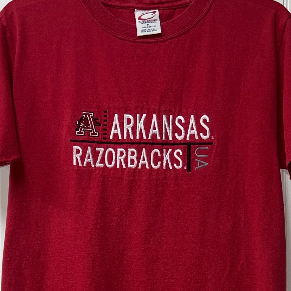 90s Arkansas Razorbacks Shirt M Vintage - Picture 1 of 5